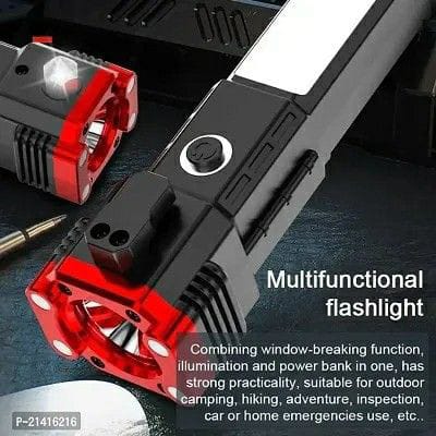 Ultimate Car Escape Tool: Rechargeable Tactical LED Torch & Window Breaker